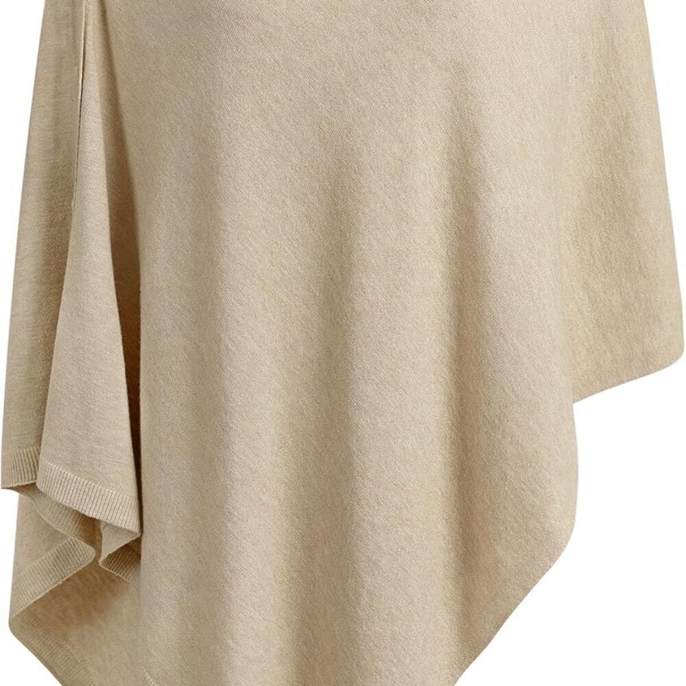 Women's Knitted Shawl Scarf Poncho Sweater Lightweight Multi-Use Wraps